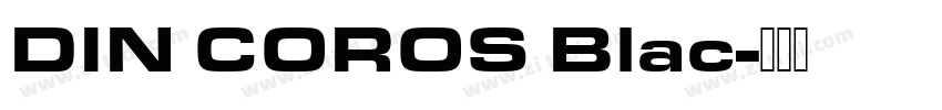 DIN COROS Blac字体转换